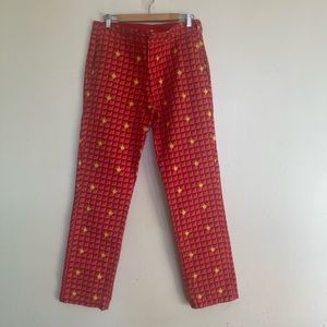 Billionaire Boys Club Red Waffle Pants